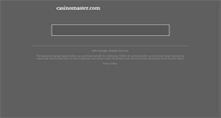 Desktop Screenshot of casinomaster.com